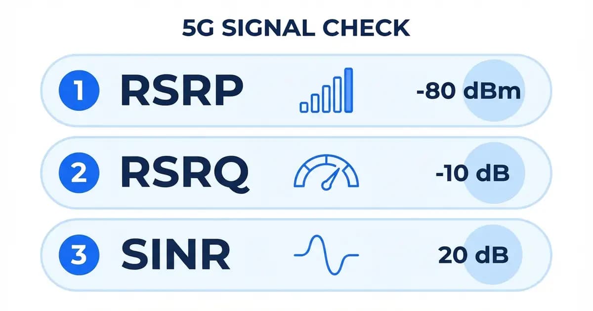 Az RSRP, az RSRQ és a SINR jelértékek alapján kerül jó helyre az 5G router